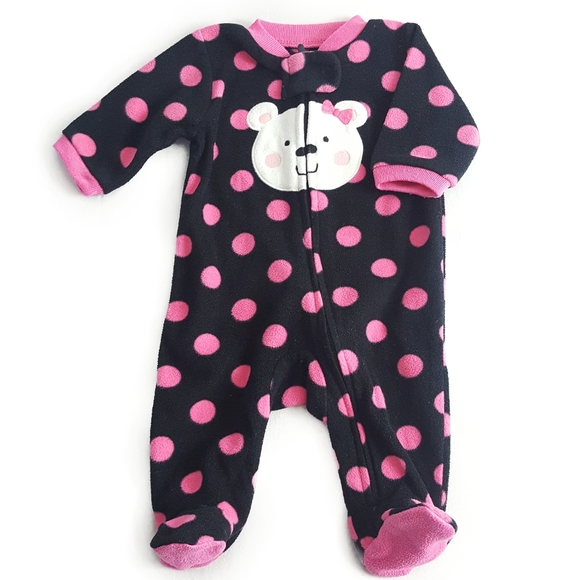 CHILD OF MINE Newborn Bear Footed Onesie - Picture 1 of 2